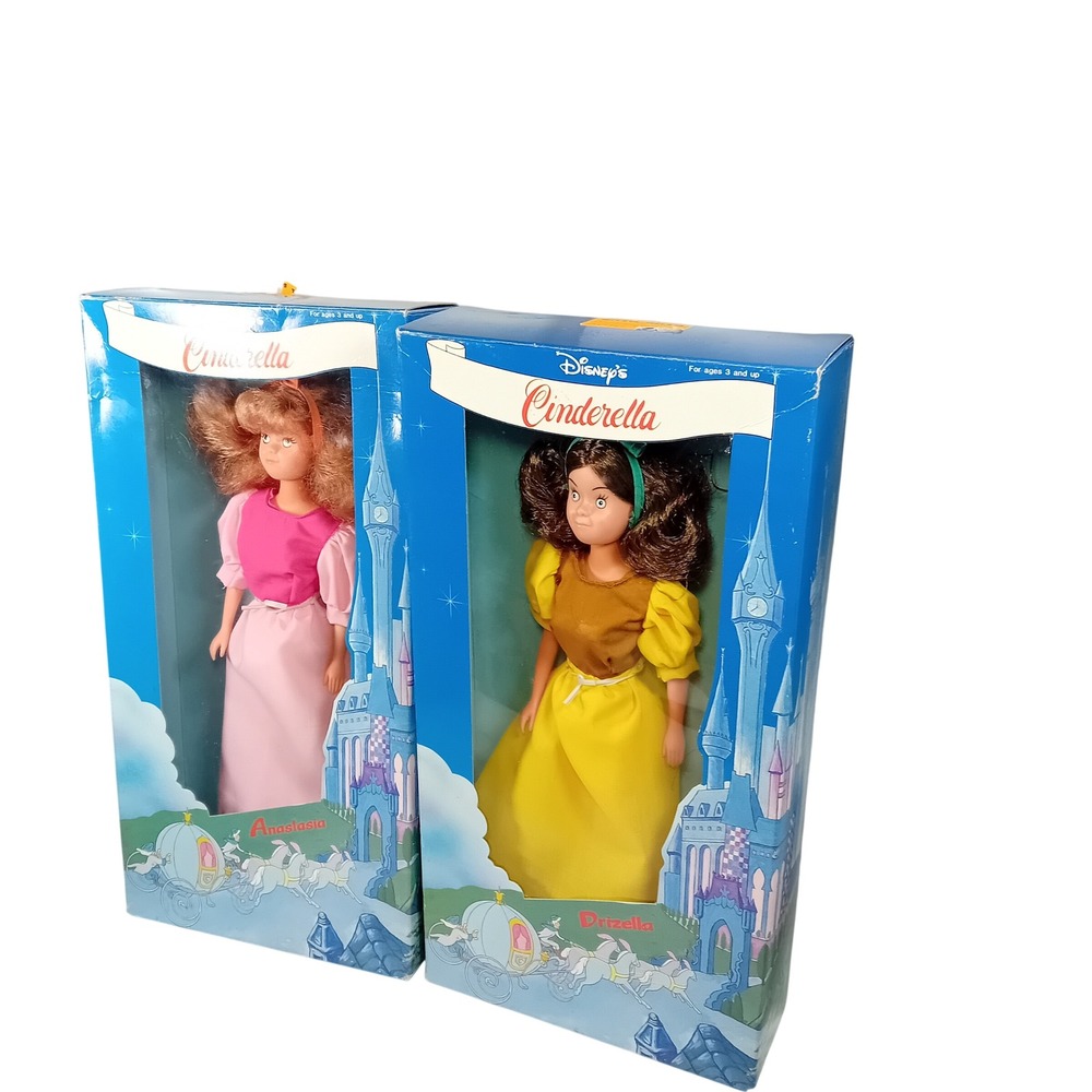 BNIB x2 1980 VTG Bikin Cinderella Ugly Stepsisters Dolls Drizella Anastasia READ - Picture 3 of 16
